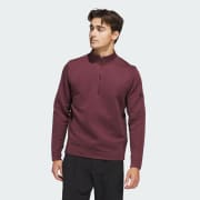 adidas Ultimate365 DWR Textured Quarter-Zip Pullover - Red | Free Shipping  with adiClub | adidas US