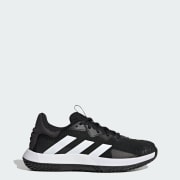 Adidas black sale with white sole