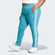 adidas Faux Leather SST Track Pants - Blue, Women's Lifestyle