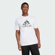 adidas Camo Badge of Sport Graphic T Shirt White adidas Ireland