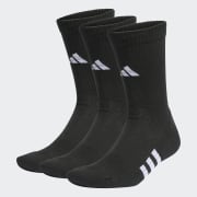 adidas Performance Cushioned Crew Socks 3 Pairs - White