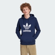 adidas Men s Lifestyle Adicolor Classics Trefoil Hoodie Blue adidas US