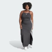 adidas 3 Stripes Maxi Dress Plus Size Black Free Shipping with adiClub adidas US