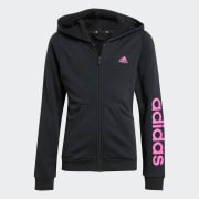 adidas Essentials Linear Logo Kapuzenjacke Schwarz adidas Deutschland