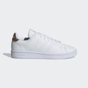 Adidas advantage white pink hot sale