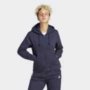 adidas ALL SZN Fleece Full-Zip Hoodie - Grey | Women\'s Lifestyle | adidas US