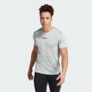 adidas TERREX Agravic Trail Running Tee - Grey | Men's Trail Running ...