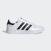 adidas Team Court Shoes in White and Black Free Delivery adidas UK