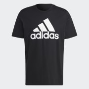 アディダス エッセンシャルズ シングルジャージー ビッグロゴ半袖Tシャツ - ブラック | アディダス ジャパン