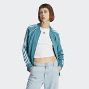 adidas Originals SST Women's Track Jacket Green, White IK0421