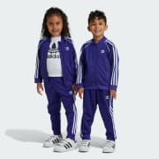 Adidas Originals Girls Superstar Track Suit Collegiate Purple Size 5T