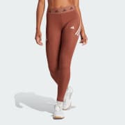 adidas Hyperglam Techfit Training 7/8 Leggings (Plus Size) - Brown | adidas  India