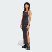 adidas Adicolor 3 Stripes Maxi Dress Black Free Shipping with adiClub adidas US