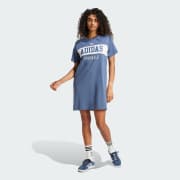 Adidas pink t shirt dress hot sale