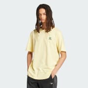 Adidas trefoil tee yellow on sale