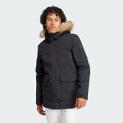 adidas Hooded Fur Parka Black adidas UK