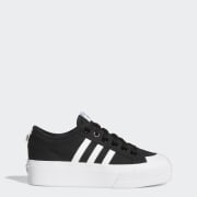 Black adidas Nizza Platform Shoes Free Shipping with adiClub adidas US