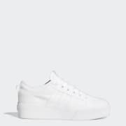 Platform white adidas sales