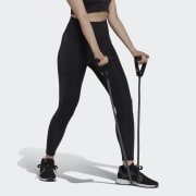adidas Optime Training Shiny Full Length Leggings - Green