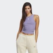 US Top Essentials Lifestyle | Women\'s - Adicolor Tank adidas Purple adidas Rib |