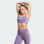 adidas Powerreact Training Sports Bra in Purple