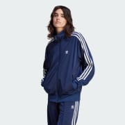 adidas Women's Lifestyle Adicolor Classics Loose Firebird Track Top - Blue  adidas US