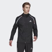Adidas waterproof top running jacket mens