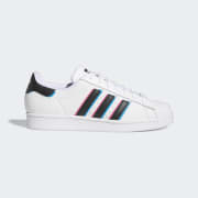 $60 Black And White Striped Standard Adidas Superstar Sneakers