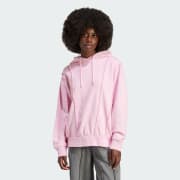 adidas Distressed Hoodie Pink Women s Lifestyle adidas US