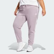 adidas Essentials Pants Women\'s | Warm-Up US Track adidas Pink Slim 3-Stripes | - Size) (Plus Lifestyle Tapered