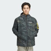 アディダス ナショナル ジオグラフィック 総柄プリント RAIN. RDY ジャケット - パープル | アディダス ジャパン