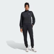 adidas Essentials Feel Cozy Trainingsanzug Schwarz adidas Deutschland