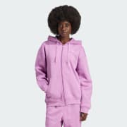 adidas Essentials Full Zip Fleece Hoodie Purple adidas UK