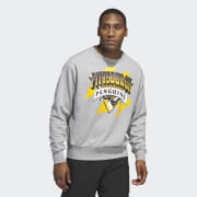 adidas Lightning Vintage Crew Sweatshirt - Grey | Men's Hockey 
