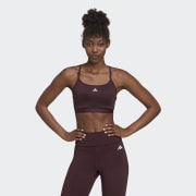 adidas Women's Aeroreact Training Light Support 3-Stripes Bra, Team Real  Magenta/Black, (XX-Small) C : : Clothing, Shoes & Accessories