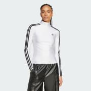Maglia adicolor 3 Stripes Turtleneck Long Sleeve Bianco adidas adidas Italia