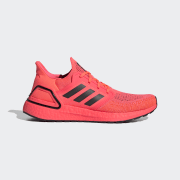 Pink and black ultra boost top