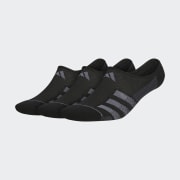 adidas Superlite Stripe Super No Show Socks 3 Pairs Black
