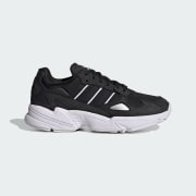 Adidas falcon black patent on sale