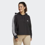 adidas Essentials French Terry 3-Stripes Sweatshirt - Black | adidas Canada