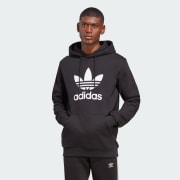 Adidas trefoil hoodie on sale sweatshirt