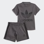 adidas Trefoil Shorts Tee Set - White | Kids\' Lifestyle | adidas US