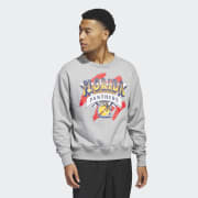 Adidas Cleveland Cavaliers Mens Grey Established Classic Long Sleeve Crew Sweatshirt