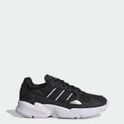 Adidas black falcon trainers deals