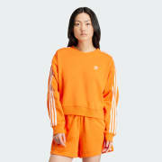 adidas Adicolor 3 Stripes Crew Sweatshirt Orange Free Shipping with adiClub adidas Canada
