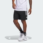 adidas Legends 3-Stripes Basketball Shorts - Black