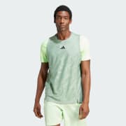 Adidas originals eqt tennis stripe t-shirt in green 2025