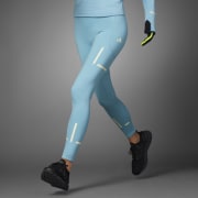 Fast Impact Reflect At Night X-City Full-Length Running Leggings - Blue, Women's Running