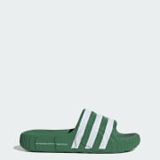 Green and white adidas slides shop