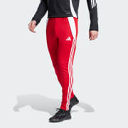 adidas Tiro 19 Men's Athletic Training Pants, Small - Power Red/White